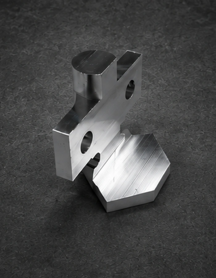 Angular Bracket Block precision machined by Gemco Manufacturing