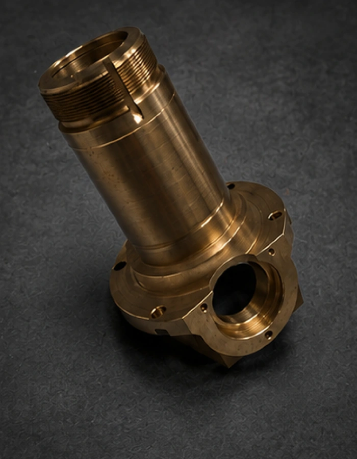 Bronze Valve Body precision machined by Gemco Manufacturing