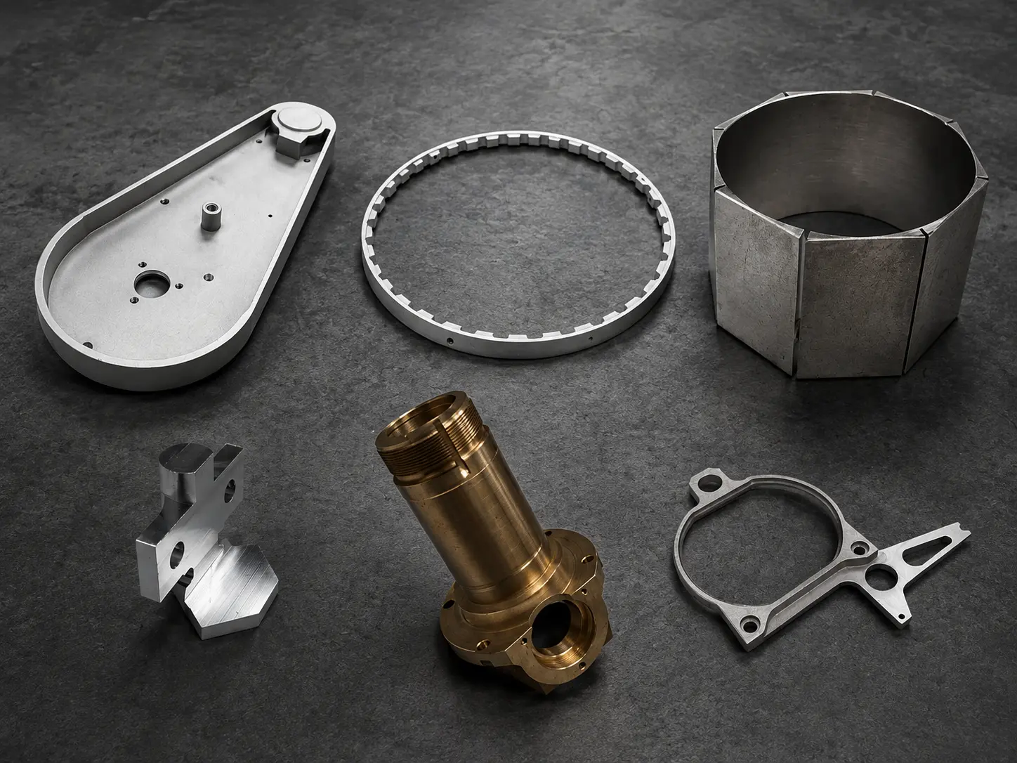 Precision turned and milled sample components manufactured by Gemco Manufacturing